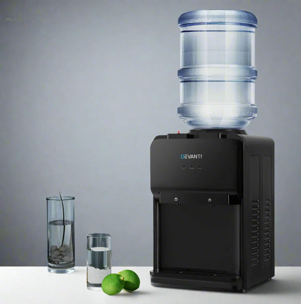 Devanti Water Cooler Dispenser Bench Top Black - SportZone.co.nz