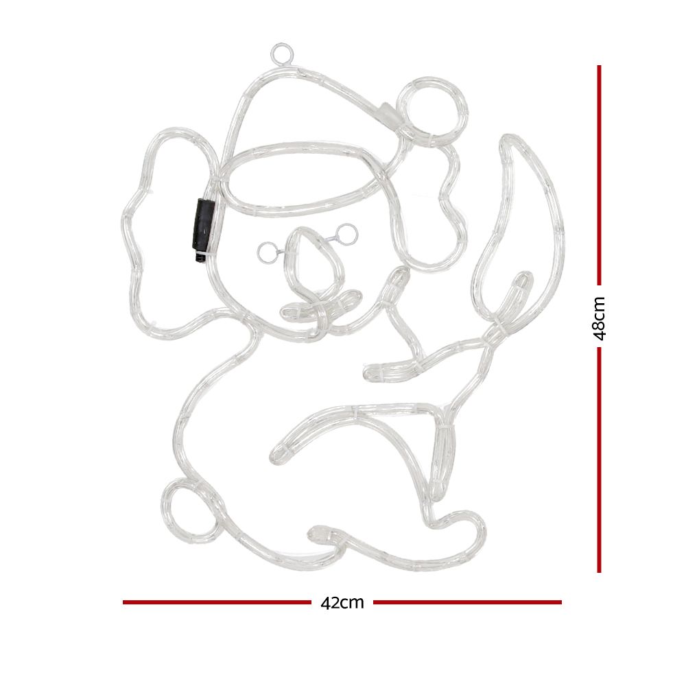 0.48M Christmas Lights Motif 216 LED Rope Light Outdoor Decoration Jingle Jollys - SportZone.co.nz