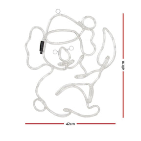 0.48M Christmas Lights Motif 216 LED Rope Light Outdoor Decoration Jingle Jollys - SportZone.co.nz