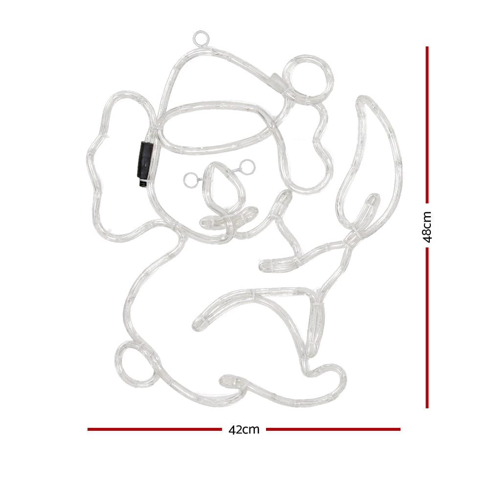 0.48M Christmas Lights Motif 216 LED Rope Light Outdoor Decoration Jingle Jollys - SportZone.co.nz