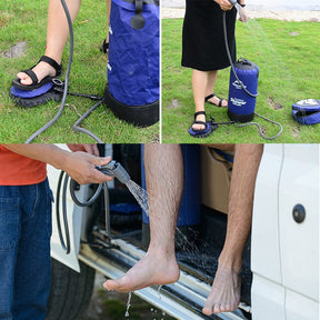 11L Pvc Portable Shower Outdoor Camping Shower Hiking Hydration Water Bag Water Tank Waterbag - SportZone.co.nz