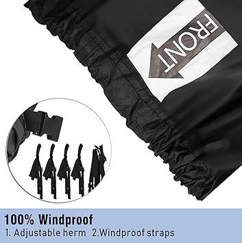 16-18ft Boat Cover Trailerable Marine Grade 600D Black - SportZone.co.nz
