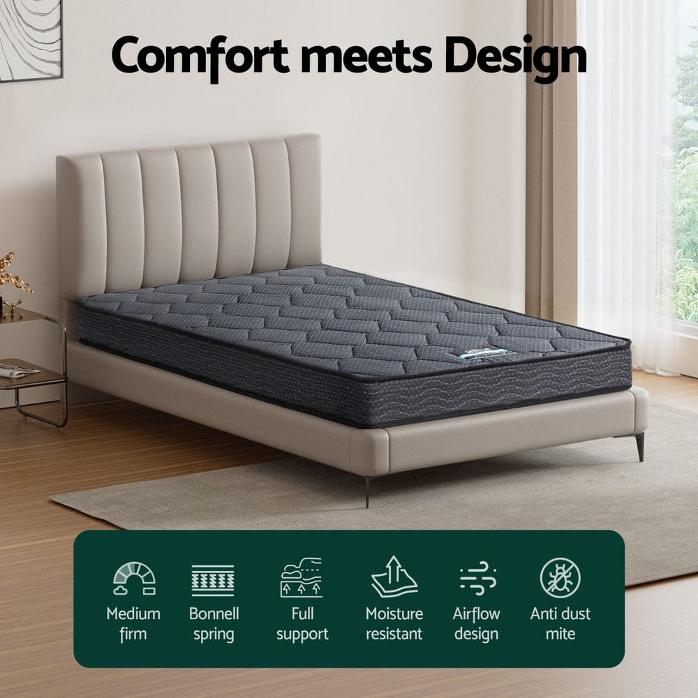 16cm Mattress Giselle Bonnell Spring Single - SportZone.co.nz