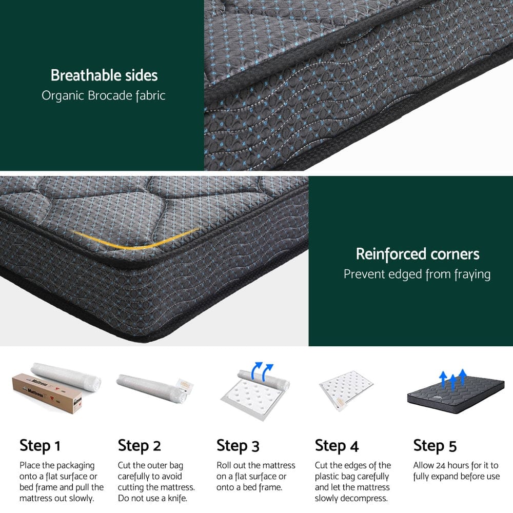 16cm Mattress Giselle Bonnell Spring Single - SportZone.co.nz