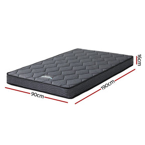 16cm Mattress Giselle Bonnell Spring Single - SportZone.co.nz