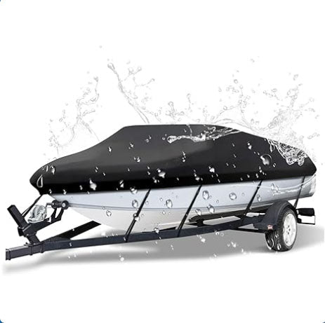 20-22ft Boat Cover Trailerable Marine Grade 600D Black - SportZone.co.nz