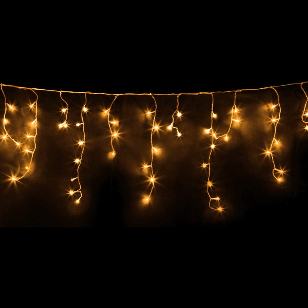 20M Christmas Lights Icicle Light 800 LED Warm White Decor Jingle Jollys - SportZone.co.nz