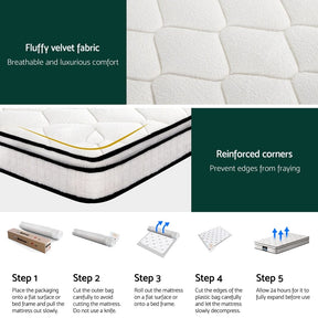 22cm Giselle Mattress Single Size - SportZone.co.nz