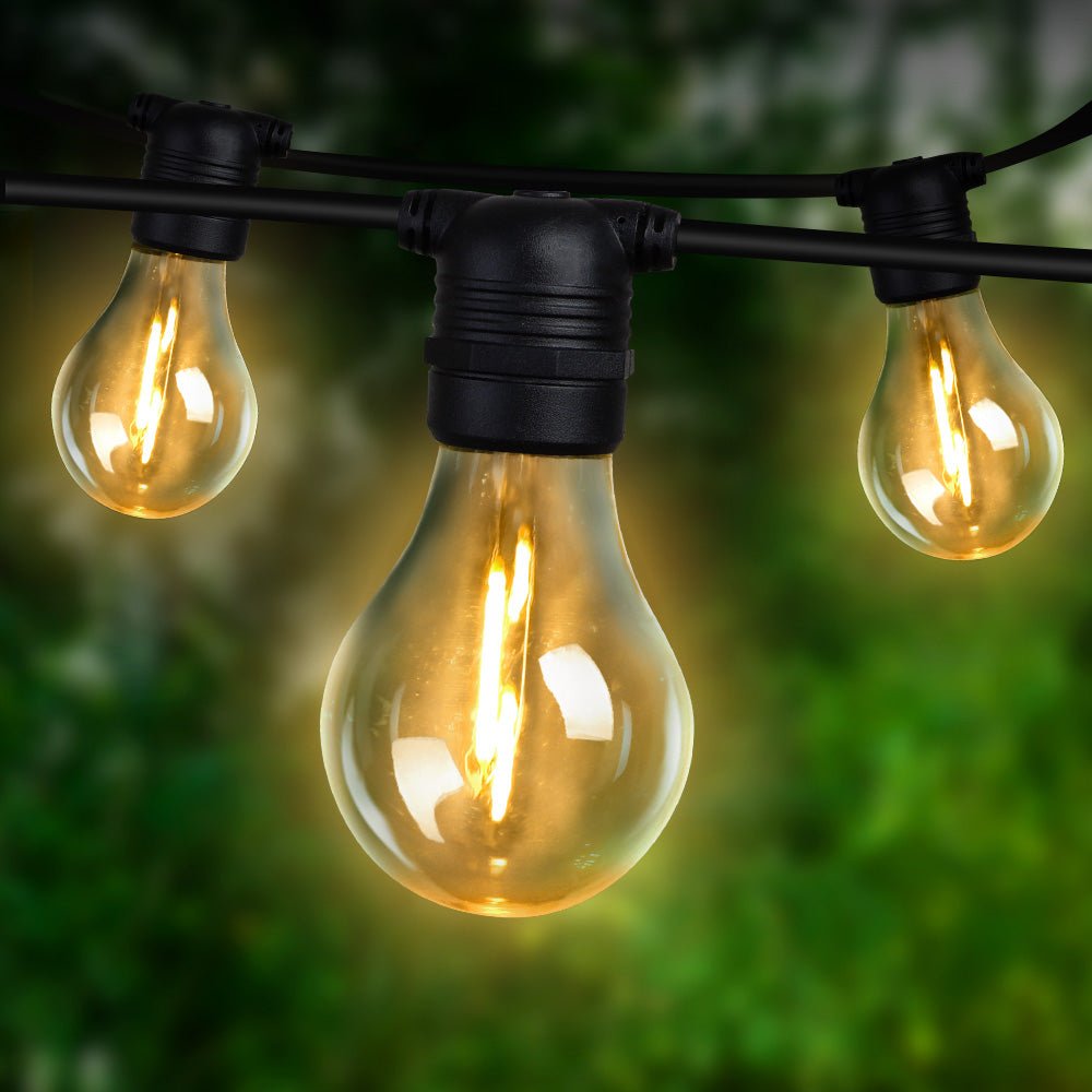 23m LED Festoon String Lights Outdoor Christmas Decorations Wedding Garden Party - SportZone.co.nz
