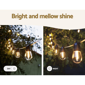 41m Festoon Lights Christmas Fairy String Lights Outdoor Party Garden Decor - SportZone.co.nz