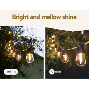 41m Festoon Lights Christmas Fairy String Lights Outdoor Party Garden Decor - SportZone.co.nz