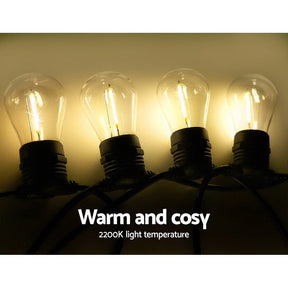 41m LED Festoon String Lights Christmas Decorations Wedding Party Outdoor Garden - SportZone.co.nz