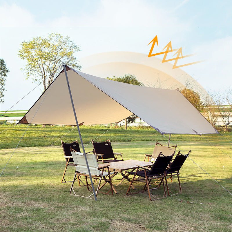 438*292 cm Naturehike Cloud Up Hexagon Backpacking Tent Tarp - Waterproof, UV Protection, Sunshade Canopy Shelter for Camping, Hiking, Picnic - SportZone.co.nz