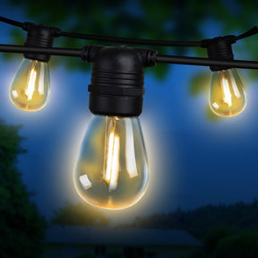 77m LED Festoon String Lights Christmas Decorations Wedding Party Outdoor Garden - SportZone.co.nz