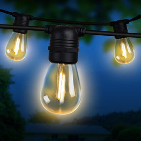 77m LED Festoon String Lights Christmas Decorations Wedding Party Outdoor Garden - SportZone.co.nz