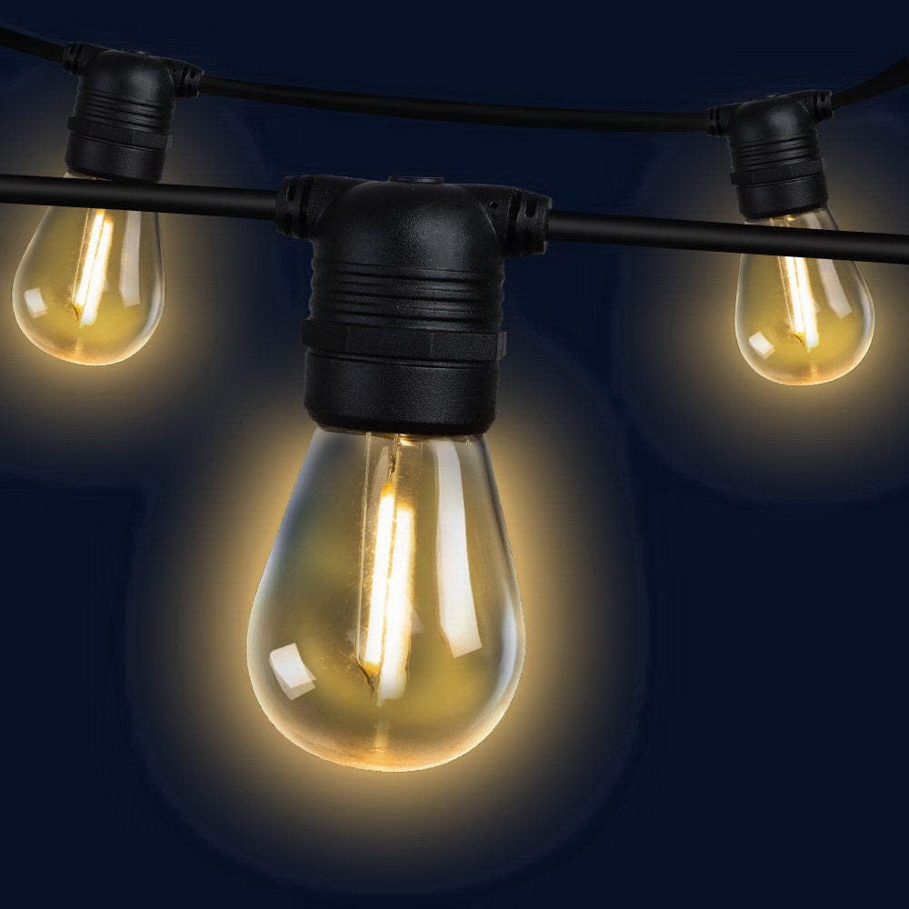 77m LED Festoon String Lights Christmas Decorations Wedding Party Outdoor Garden - SportZone.co.nz