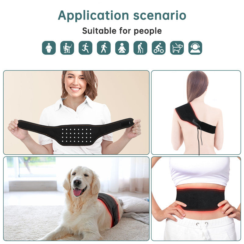 Red Light Therapy Belt 660nm 850nm Near Infrared LED Wrap 32 LED