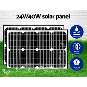 LockMaster Dual Swing Gate Opener 800KG 40W Solar Panel