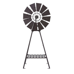 Gardeon Garden Windmill Metal Outdoor Yard Decor 120cm Bronze
