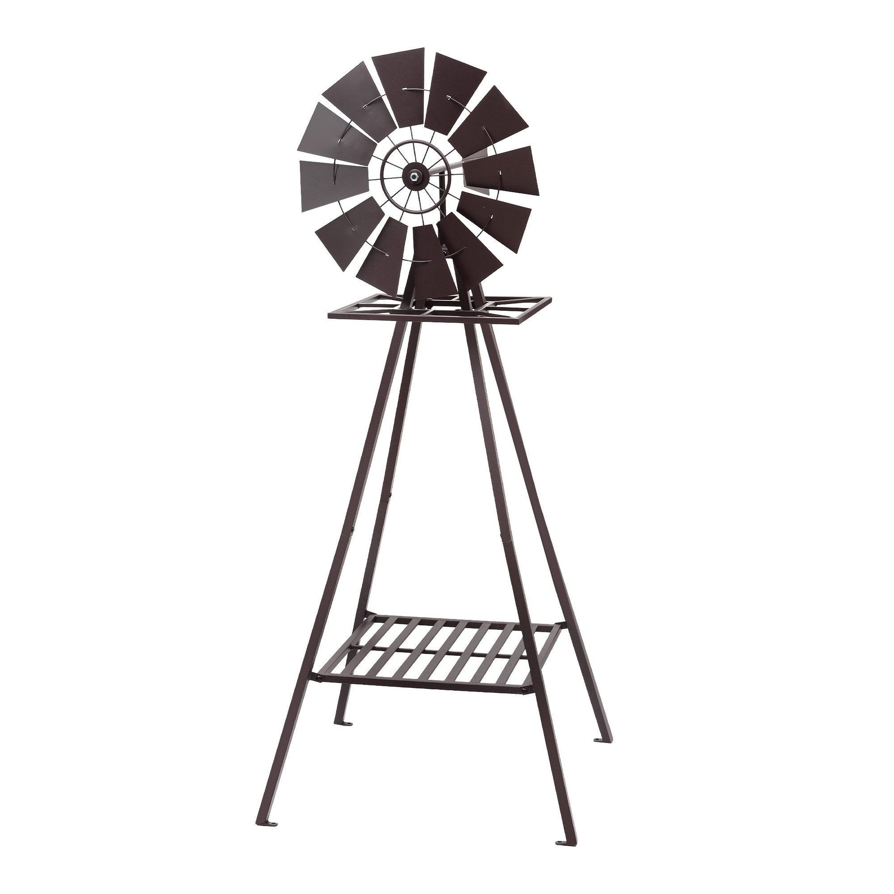 Gardeon Garden Windmill Metal Outdoor Yard Decor 160cm Bronze