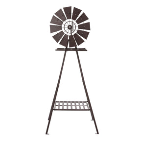 Gardeon Garden Windmill Metal Outdoor Yard Decor 160cm Bronze