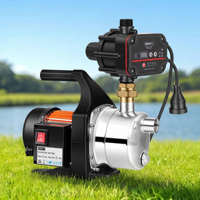Giantz Garden Water Pump Auto Controller Tank Rain Farm Irrigation 1500W Max.