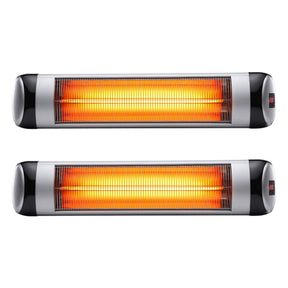 Devanti 2PCS Electric Radiant Strip Heater Outdoor Indoor Patio Infrared Heaters 2000W