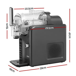 Devanti 5in1 Slushie Machine Ice Cream Maker 2L Grey