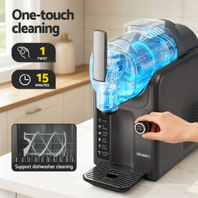 Devanti 5in1 Slushie Machine Ice Cream Maker 2L Grey