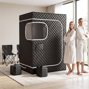 Devanti Portable Steam Sauna Tent 2 Person 1000W 3L Steamer Home SPA 60Min Timer