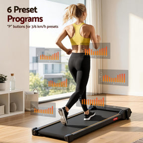 Everfit 2-in-1 Walking Pad Treadmill Under Desk with App & Foot Massage