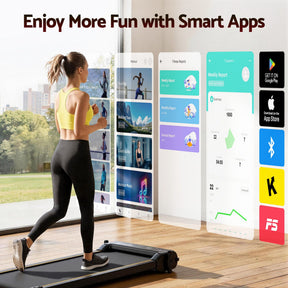 Everfit 2-in-1 Walking Pad Treadmill Under Desk with App & Foot Massage