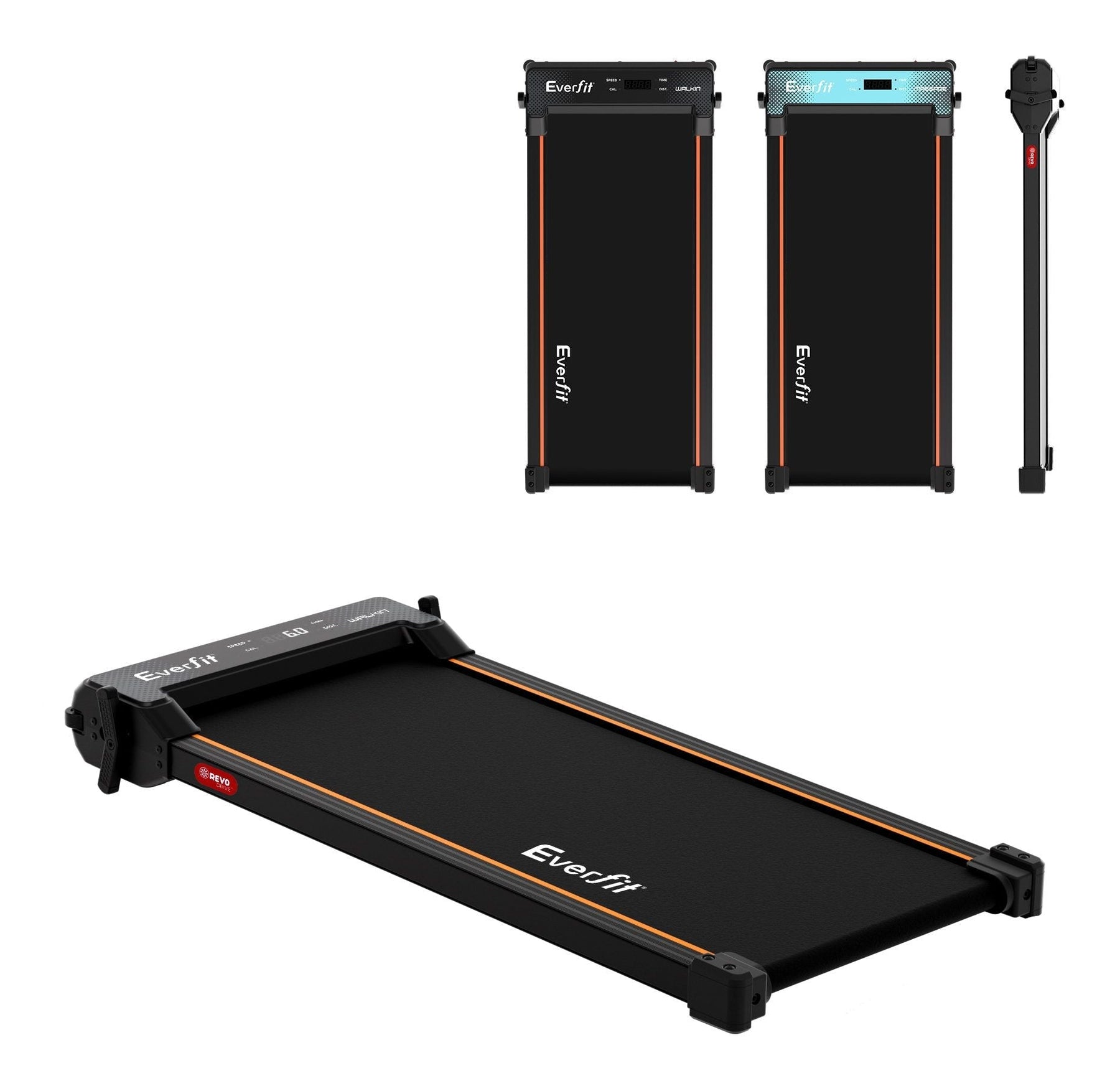 Everfit 2-in-1 Walking Pad Treadmill Under Desk with App & Foot Massage