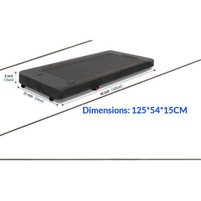 Treadmill Cover, Waterproof and Dustproof Walking Pad Cover Fit for Portable Folding Treadmills Home & Office UV Protection Walking Pad Treadmill Covers (Black 125*54*15CM)