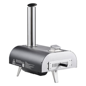 Outdoor Wood Fired Pizza Oven 12" Portable with Pizza Stone & Carry Bag
