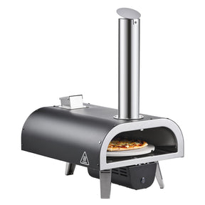Outdoor Wood Fired Pizza Oven 12" Portable with Pizza Stone & Carry Bag