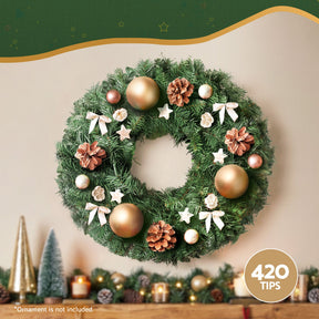 Jingle Jollys 60cm Christmas Wreath Garland Xmas Decorations Wedding Party