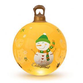 Jingle Jollys Christmas Inflatable Ball 60cm Led Illuminated Snowman Xmas Decor