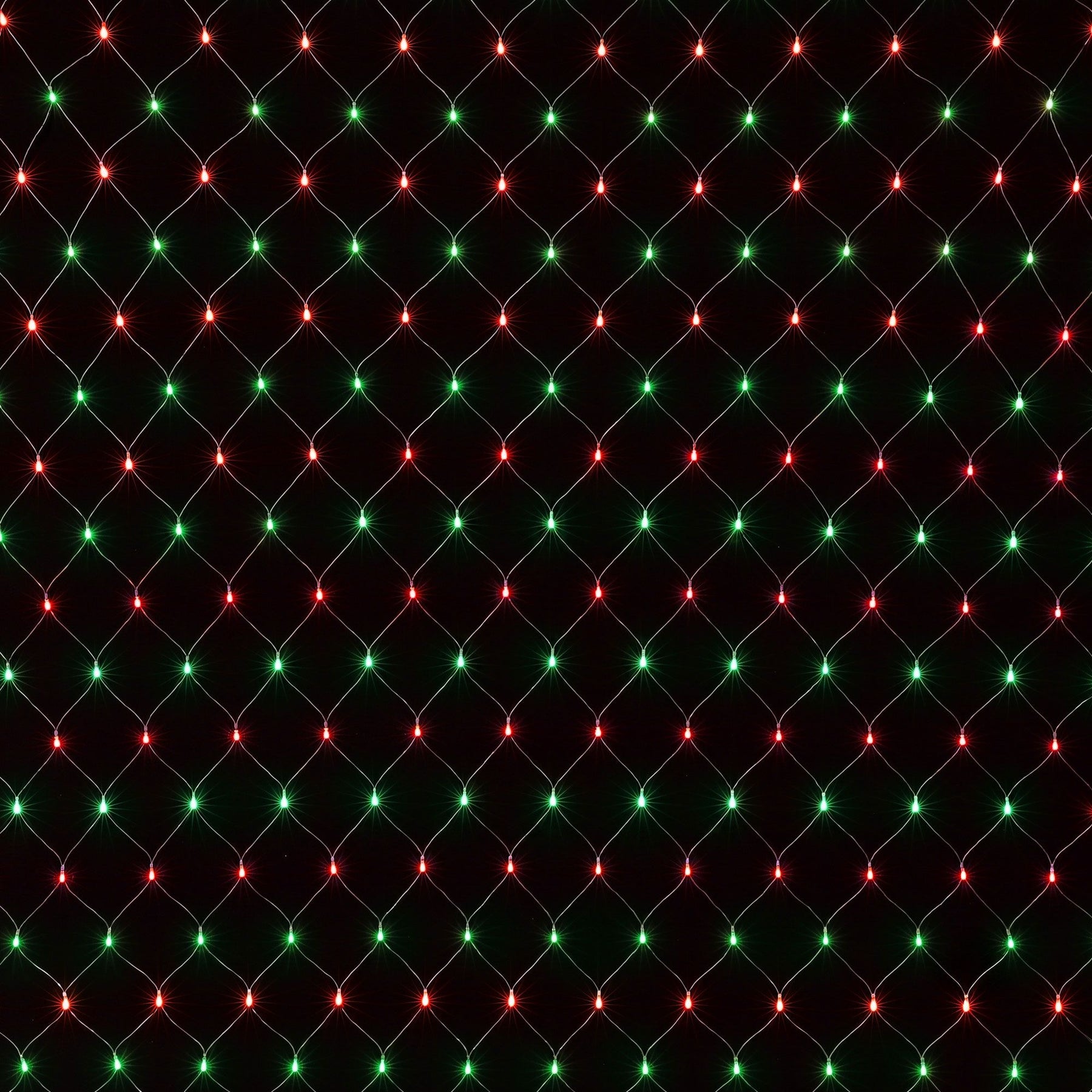 Jingle Jollys Christmas Lights 6x4m Christmas Net Lights 1000LED Red Green Festive Lighting