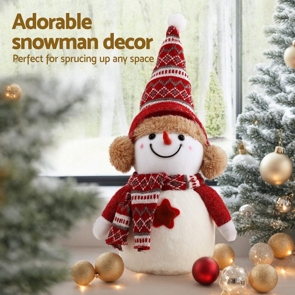 Jingle Jollys Christmas Snowman Handicraft Ornaments Party Decorations 35cm