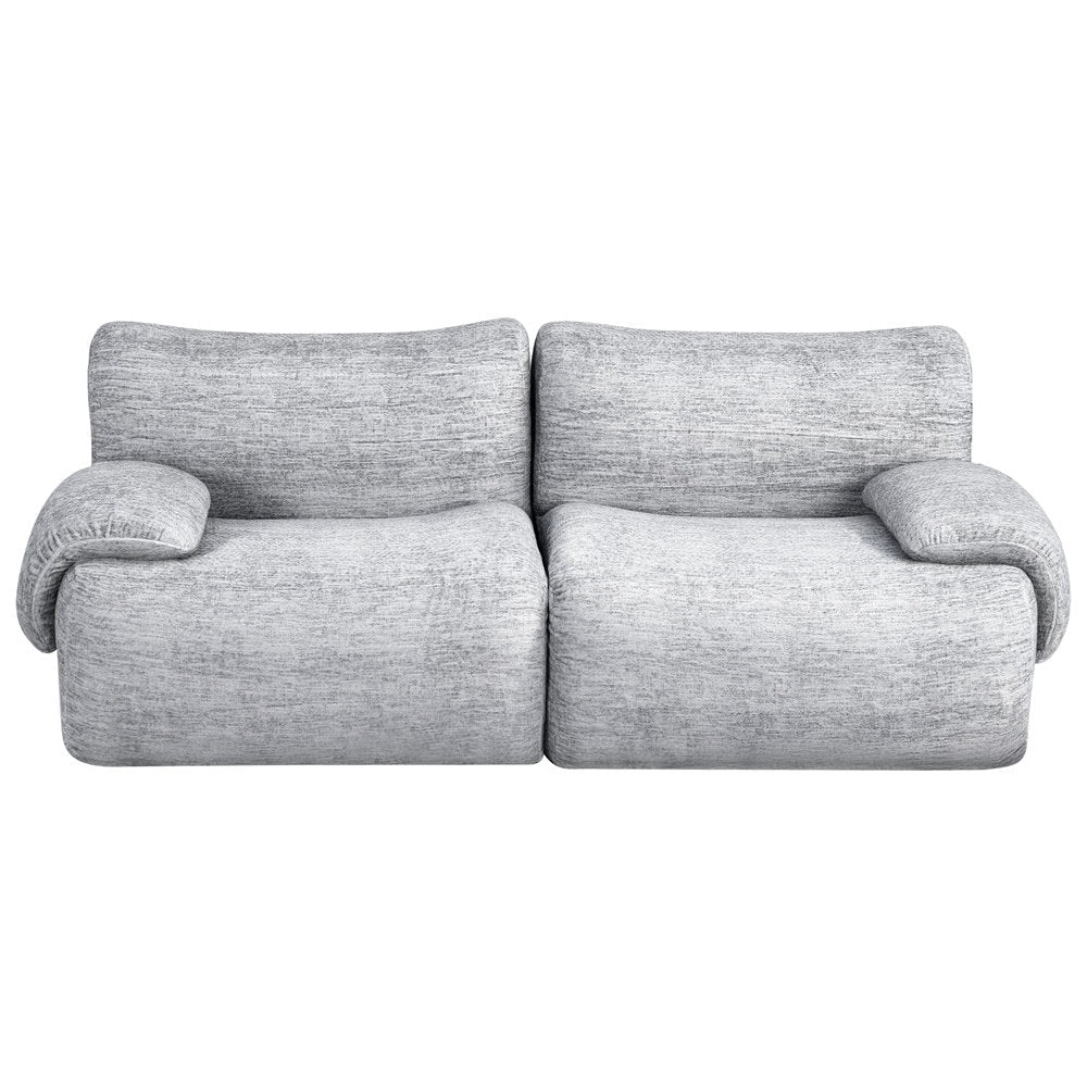 Artiss 2 Seater Sofa Modular Sectional Sofas Couch Bed No Assembly Living Room Grey - SportZone.co.nz