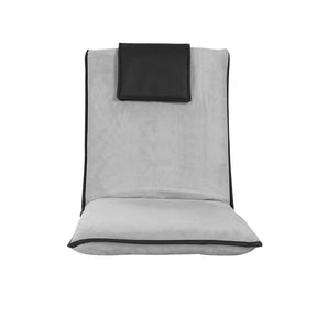 Artiss 4X Floor Lounge Sofa Bed Floor Cushion Velvet Grey - SportZone.co.nz