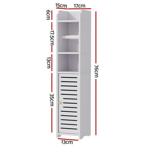 Artiss Bathroom Cabinet Toilet Roll Holder Tissue Organizer 3 Tier Floor Cabinet - SportZone.co.nz