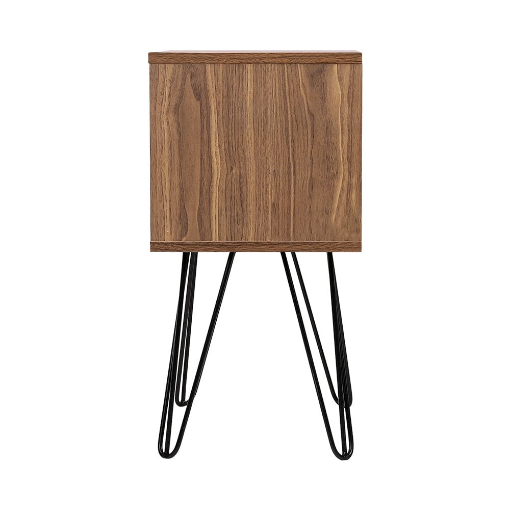 Artiss Bedside Table 1 Drawers with Shelf - LARS - SportZone.co.nz