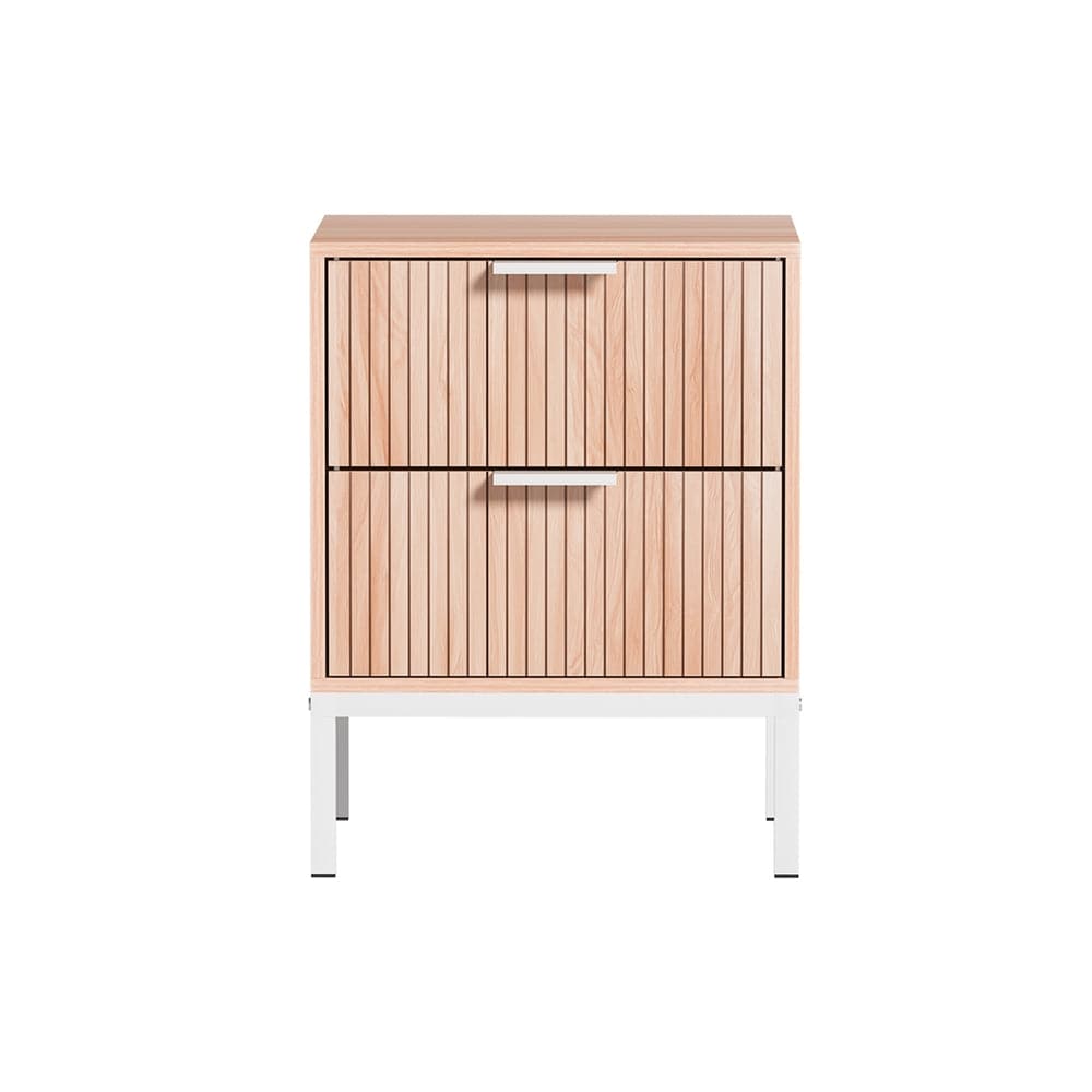 Artiss Bedside Table Drawers Side End Table Storage Cabinet Nightstand Pine LURA - SportZone.co.nz