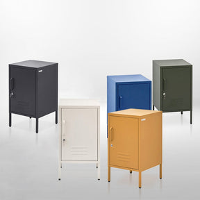 Artiss Bedside Table Metal Cabinet - Green - SportZone.co.nz