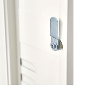 Artiss Bedside Table Metal Cabinet - White - SportZone.co.nz