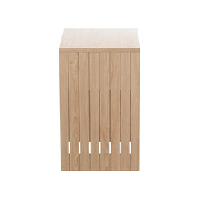 Artiss Coffee Table Storage Shelf Fluted Side Pine - SportZone.co.nz