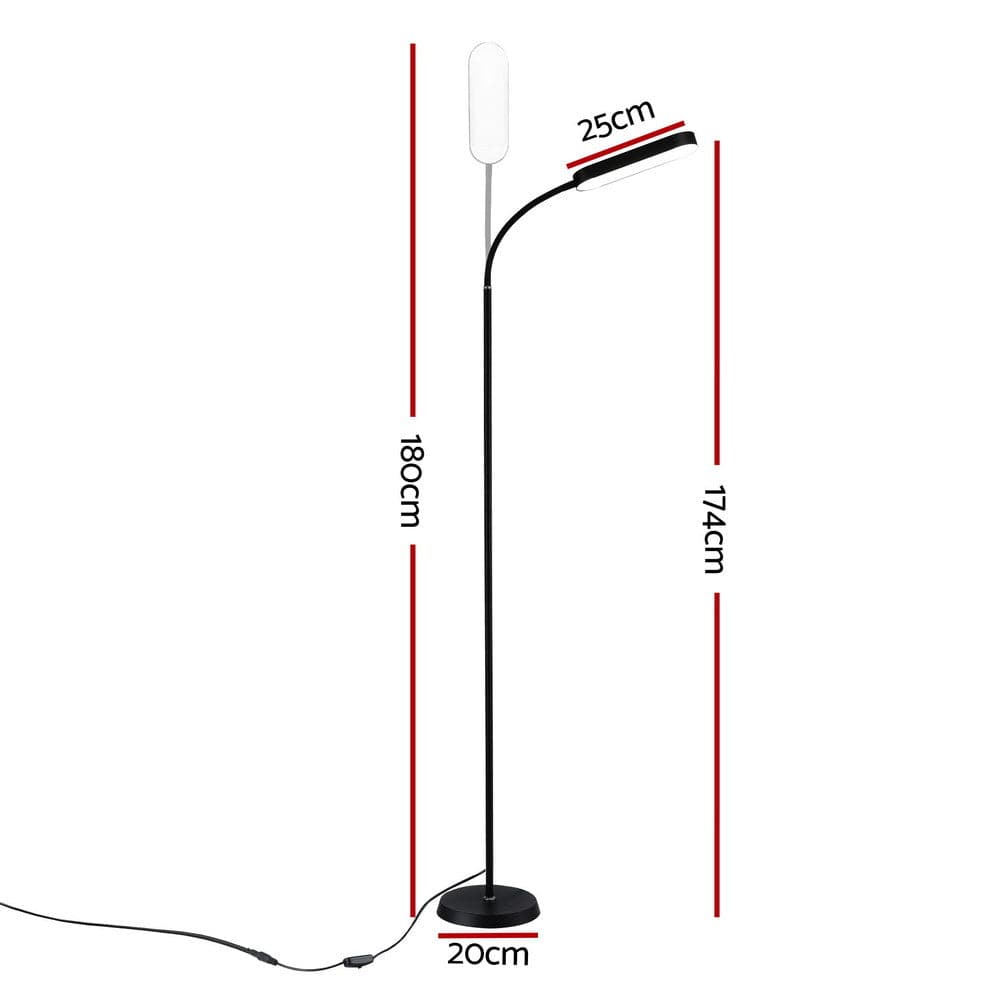 Artiss LED Floor Lamp with Remote Control & 4 Color Temperature Reading Living Room Bedroom Office - SportZone.co.nz