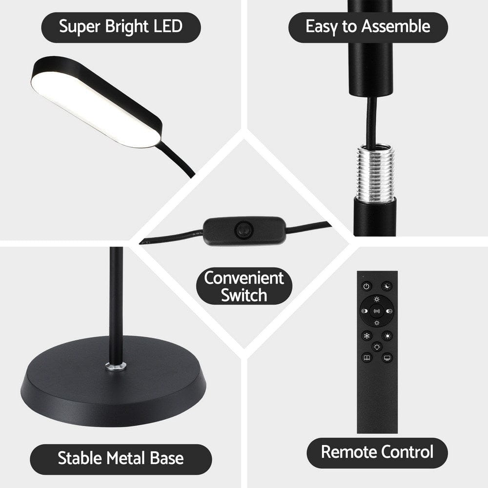 Artiss LED Floor Lamp with Remote Control & 4 Color Temperature Reading Living Room Bedroom Office - SportZone.co.nz